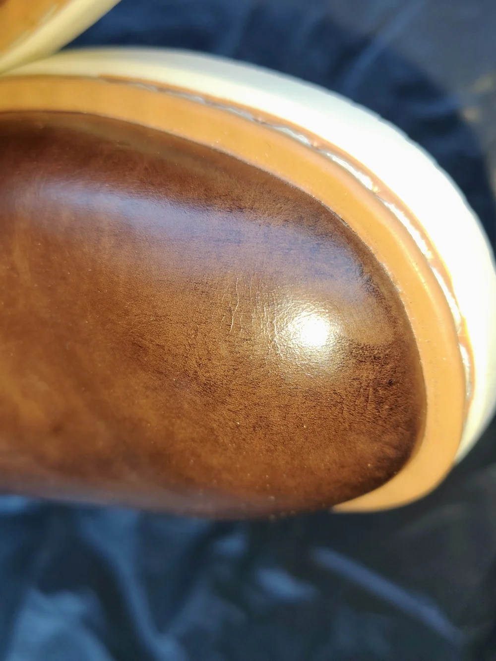 George Men's Oxfords & Derbys with White Soles Size 8/ Has A Stain On The Sole